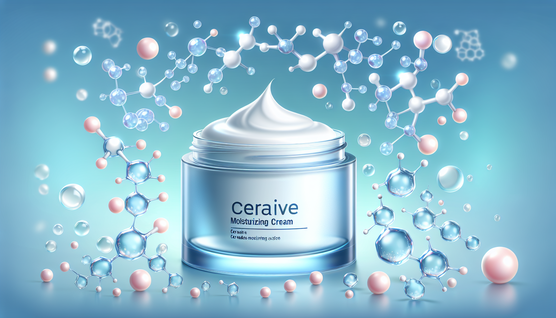 Jar of CeraVe Moisturizing Cream with hyaluronic acid and ceramides